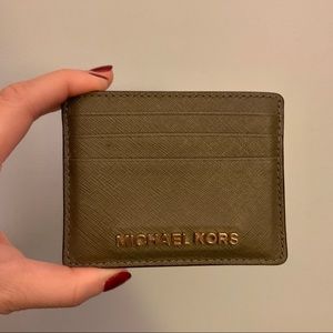 Michael Kors Olive Card Holder